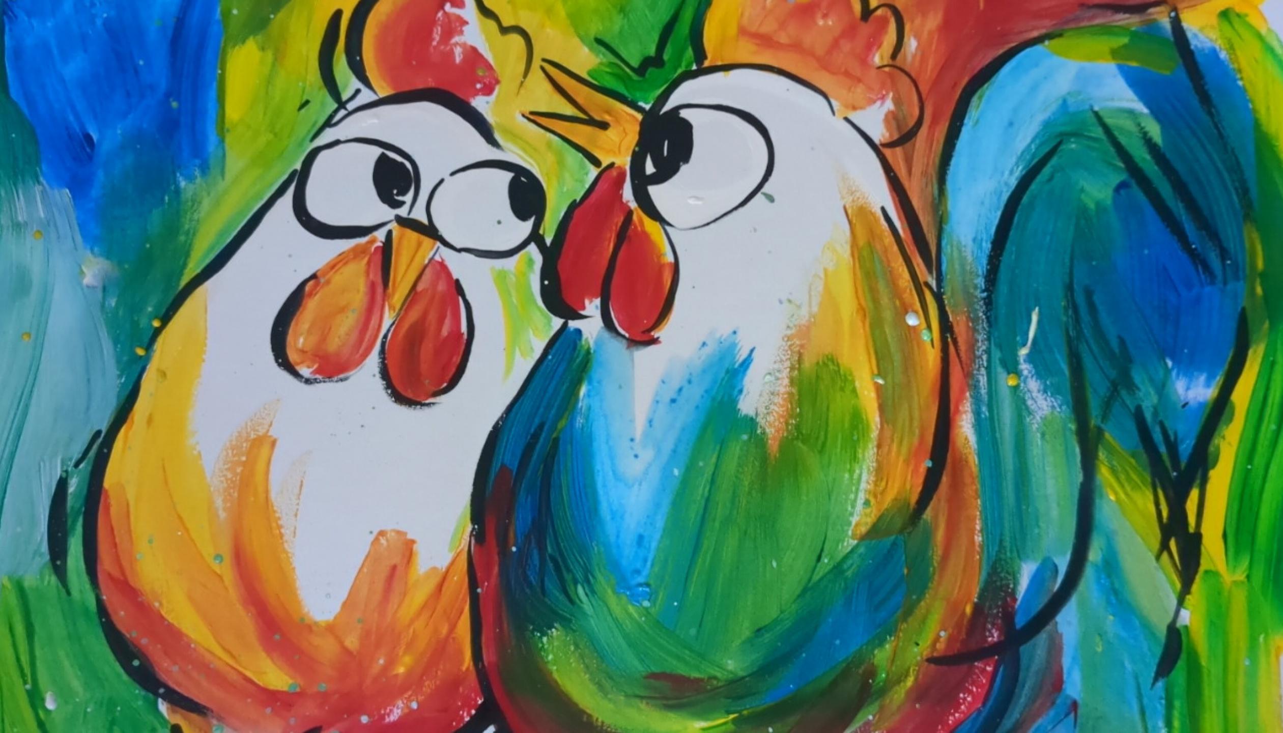 Schilderworkshop-vrolijke-kippen-