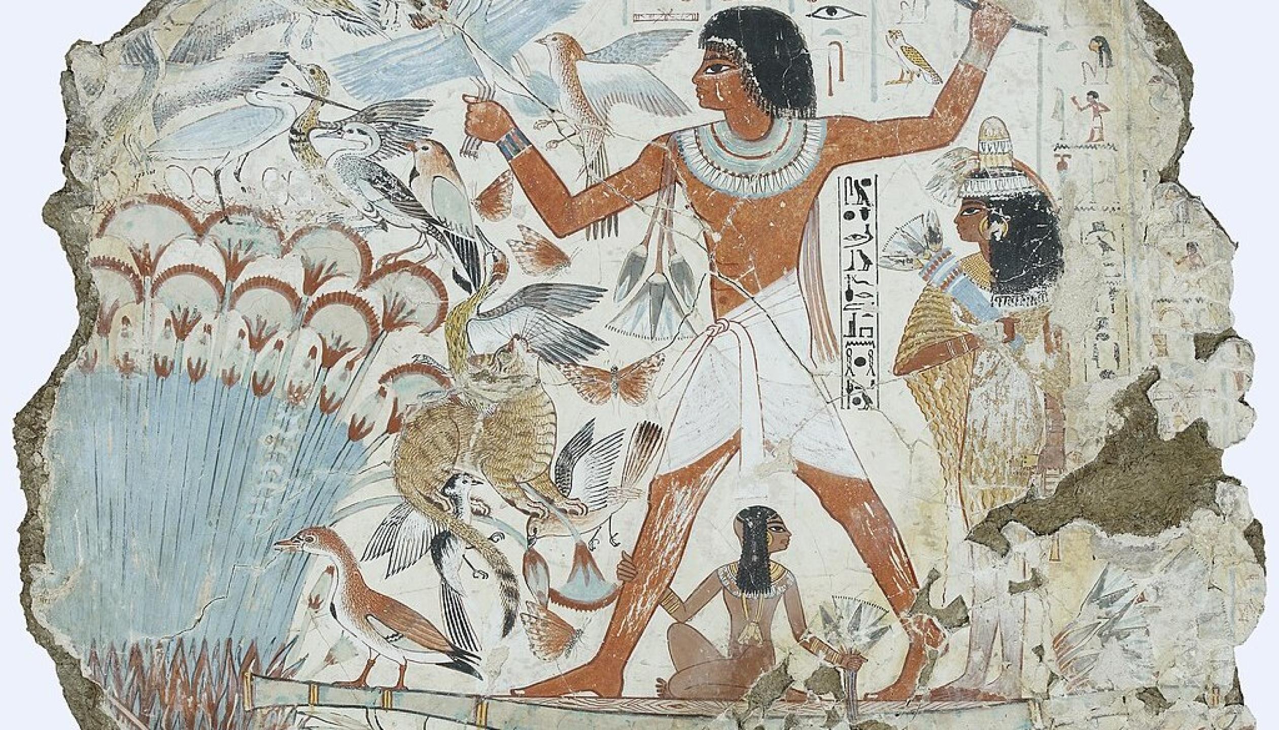 Egyptische-kunst---Tombe-van-Nebamun